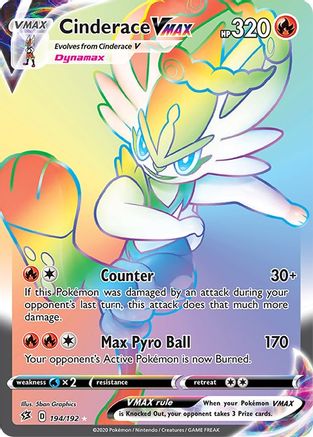 Cinderace VMAX (Secret) (/192) Holofoil [SWSH: Rebel Clash] Pokemon Single Pokémon