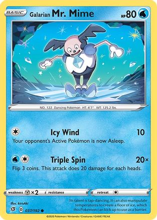 Galarian Mr. Mime (37/192) [SWSH: Rebel Clash] Pokemon Single Pokémon