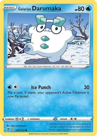 Galarian Darumaka (47/192) [SWSH: Rebel Clash] Pokemon Single Pokémon