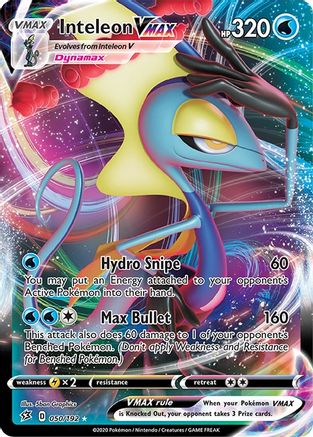 Inteleon VMAX 50/192 Holofoil [SWSH: Rebel Clash] Pokemon Single Pokémon