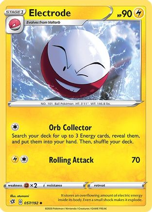 Electrode (/192) Reverse Holofoil [SWSH: Rebel Clash] Pokemon Single Pokémon