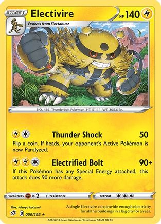 Electivire (59/192) [SWSH: Rebel Clash] Pokemon Single Pokémon
