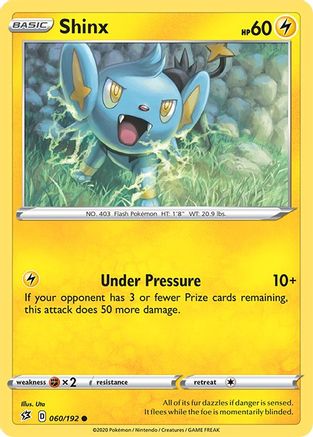 Shinx (60/192) Reverse Holofoil [SWSH: Rebel Clash] Pokemon Single Pokémon
