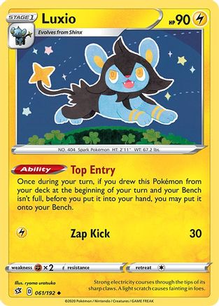 Luxio (61/192) Reverse Holofoil [SWSH: Rebel Clash] Pokemon Single Pokémon