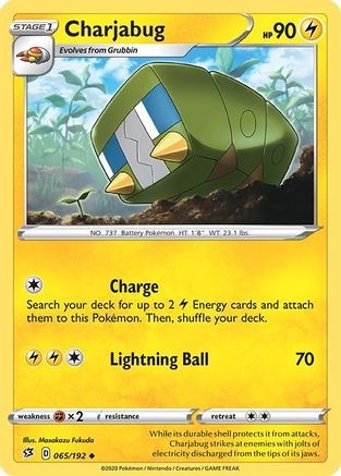 Charjabug (65/192) [SWSH: Rebel Clash] Pokemon Single Pokémon