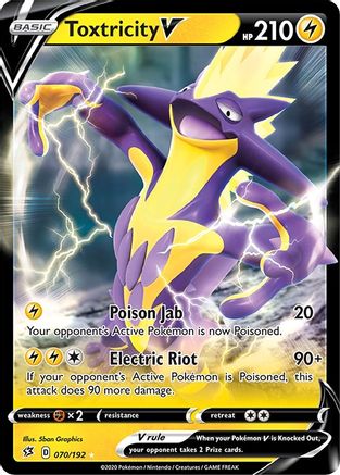 Toxtricity V 70/192 Holofoil [SWSH: Rebel Clash] Pokemon Single Pokémon