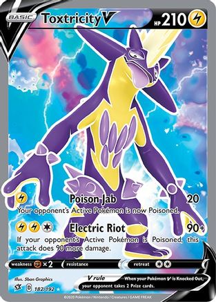 Toxtricity V (Full Art) (182/192) Holofoil [SWSH: Rebel Clash] Pokemon Single Pokémon