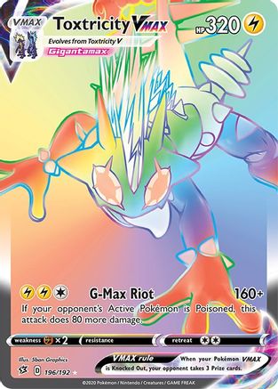 Toxtricity VMAX (Secret) (/192) Holofoil [SWSH: Rebel Clash] Pokemon Single Pokémon