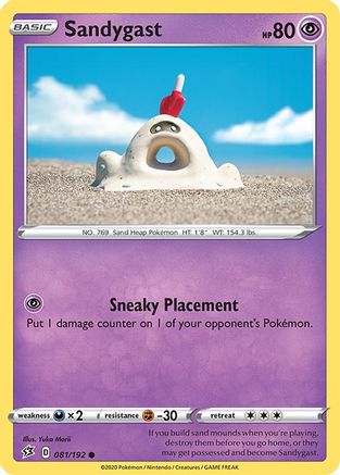 Sandygast (81/192) Reverse Holofoil [SWSH: Rebel Clash] Pokemon Single Pokémon