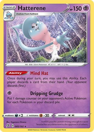 Hatterene (85/192) Holofoil [SWSH: Rebel Clash] Pokemon Single Pokémon