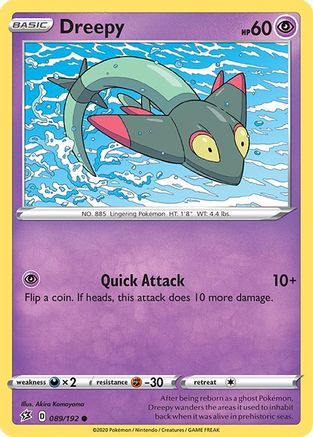 Dreepy (89/192) Reverse Holofoil [SWSH: Rebel Clash] Pokemon Single Pokémon