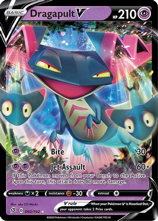 Dragapult V (92/192) Holofoil [SWSH: Rebel Clash] Pokemon Single Pokémon