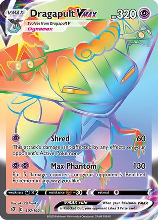 Dragapult VMAX (Secret) (197/192) Holofoil [SWSH: Rebel Clash] Pokemon Single Pokémon