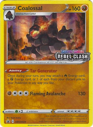 Coalossal - SWSH024 (Prerelease) (/307) Holofoil [Promos: SWSH Promo Cards] Pokemon Single Pokémon