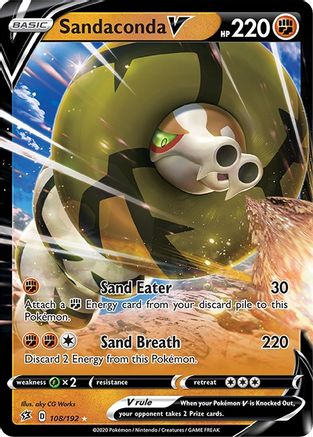Sandaconda V (108/192) Holofoil [SWSH: Rebel Clash] Pokemon Single Pokémon