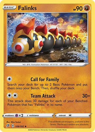 Falinks (109/192) [SWSH: Rebel Clash] Pokemon Single Pokémon
