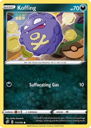 Koffing (112/192) Reverse Holofoil [SWSH: Rebel Clash] Pokemon Single Pokémon