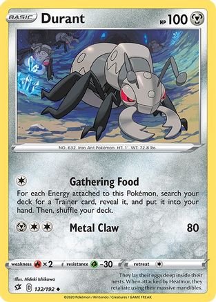 Durant (132/192) [SWSH: Rebel Clash] Pokemon Single Pokémon