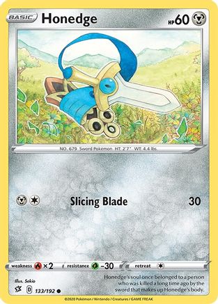 Honedge (133/192) Reverse Holofoil [SWSH: Rebel Clash] Pokemon Single Pokémon