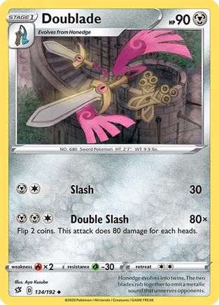 Doublade (134/192) [SWSH: Rebel Clash] Pokemon Single Pokémon