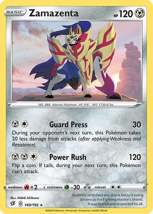 Zamazenta (140/192) Reverse Holofoil [SWSH: Rebel Clash] Pokemon Single Pokémon
