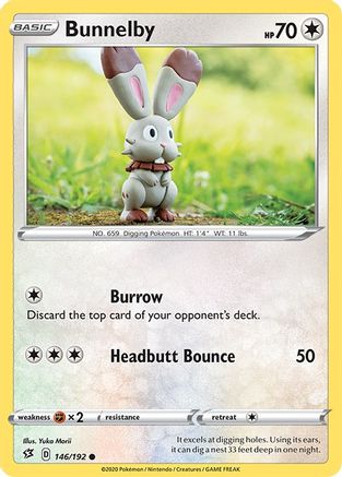 Bunnelby (146/192) [SWSH: Rebel Clash] Pokemon Single Pokémon