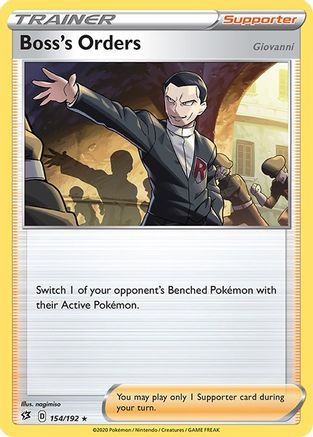 Boss's Orders (154/192) Reverse Holofoil [SWSH: Rebel Clash] Pokemon Single Pokémon