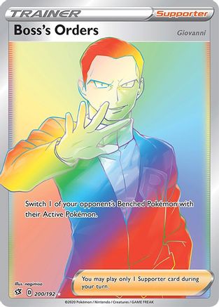 Boss's Orders (Secret) (200/192) Holofoil [SWSH: Rebel Clash] Pokemon Single Pokémon