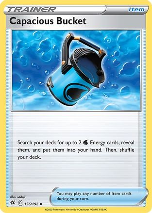 Capacious Bucket (156/192) Reverse Holofoil [SWSH: Rebel Clash] Pokemon Single Pokémon