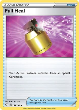 Full Heal (159/192) Reverse Holofoil [SWSH: Rebel Clash] Pokemon Single Pokémon