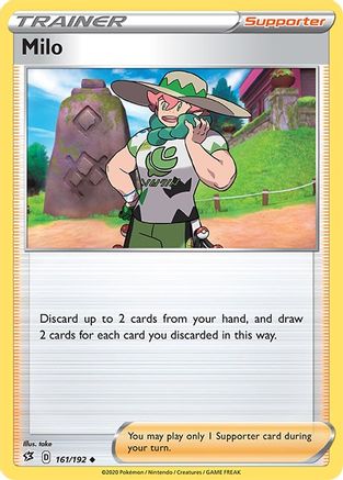 Milo (161/192) Reverse Holofoil [SWSH: Rebel Clash] Pokemon Single Pokémon