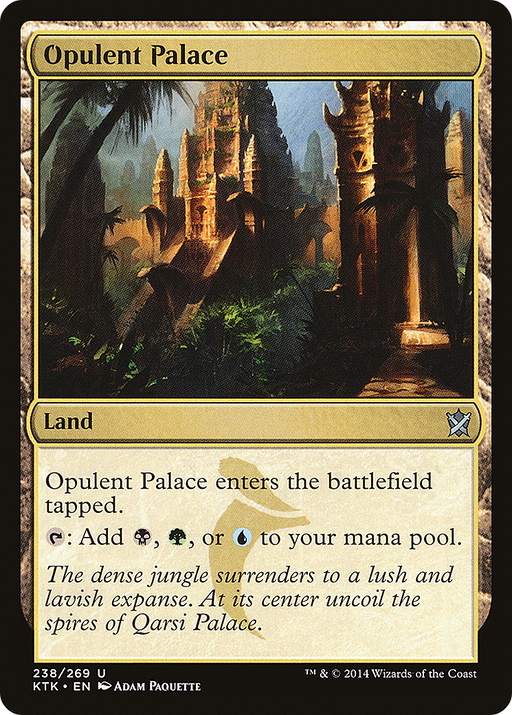 Opulent Palace (KTK-238) [Khans of Tarkir] Foil MTG Single Wizards of the Coast