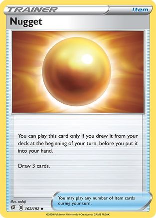 Nugget (162/192) Reverse Holofoil [SWSH: Rebel Clash] Pokemon Single Pokémon