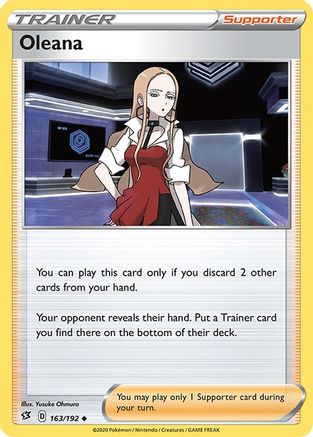 Oleana (163/192) Reverse Holofoil [SWSH: Rebel Clash] Pokemon Single Pokémon