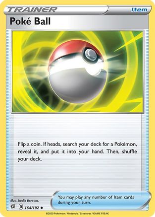 Poke Ball (164/192) Reverse Holofoil [SWSH02 Rebel Clash] Pokemon Single Pokémon