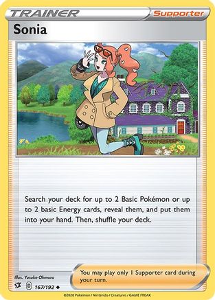 Sonia (167/192) Reverse Holofoil [SWSH: Rebel Clash] Pokemon Single Pokémon