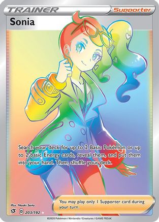 Sonia (Secret) (203/192) - [SWSH: Rebel Clash] Holofoil Pokemon Single Pokémon