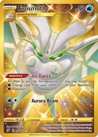 Frosmoth (Secret) (204/192) Holofoil [SWSH: Rebel Clash] Pokemon Single Pokémon
