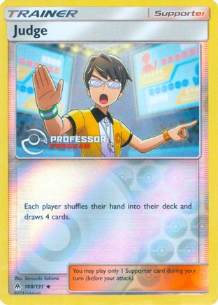 Judge 108/131 () Reverse Holofoil [Promos: Professor Program Promos] Pokemon Single Pokémon