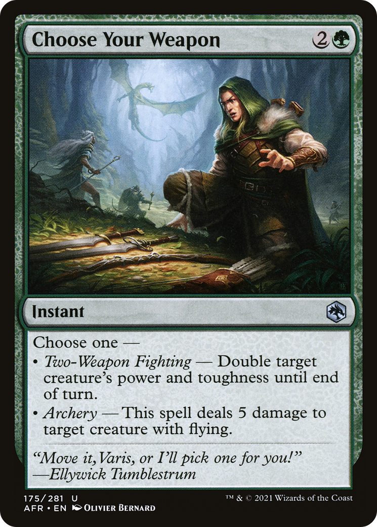 Choose Your Weapon (AFR-175) [Adventures in the Forgotten Realms] MTG Single Wizards of the Coast