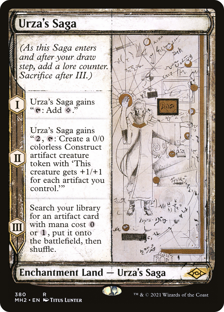 Urza's Saga (MH2-380) [Modern Horizons 2] (Showcase) Foil MTG Single Modern Horizons 2