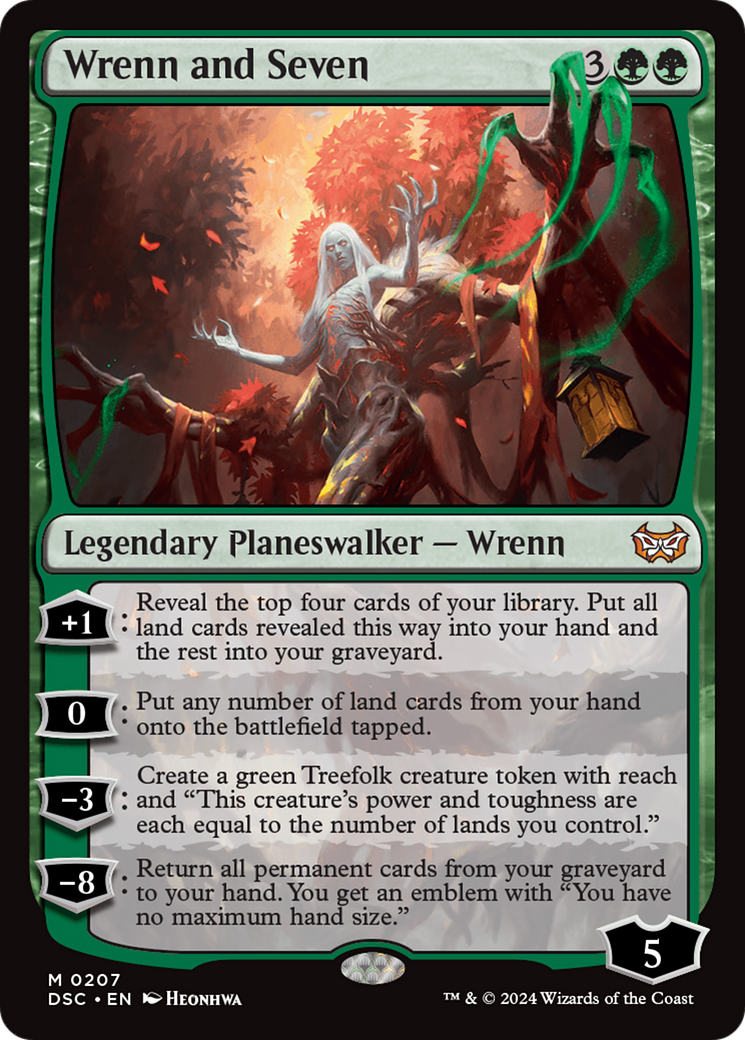 Wrenn and Seven (DSC-207) [Duskmourn: House of Horror Commander] MTG Single Wizards of the Coast