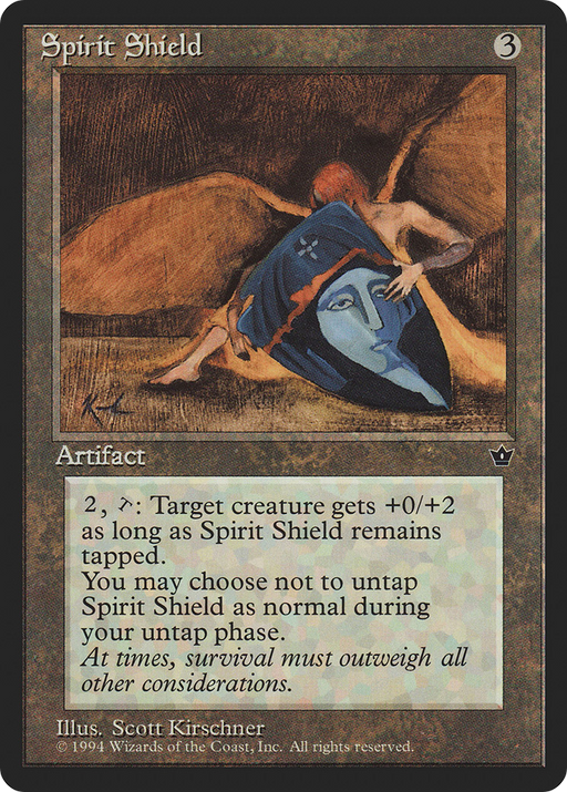 Spirit Shield (FEM-) [Fallen Empires] MTG Single Wizards of the Coast