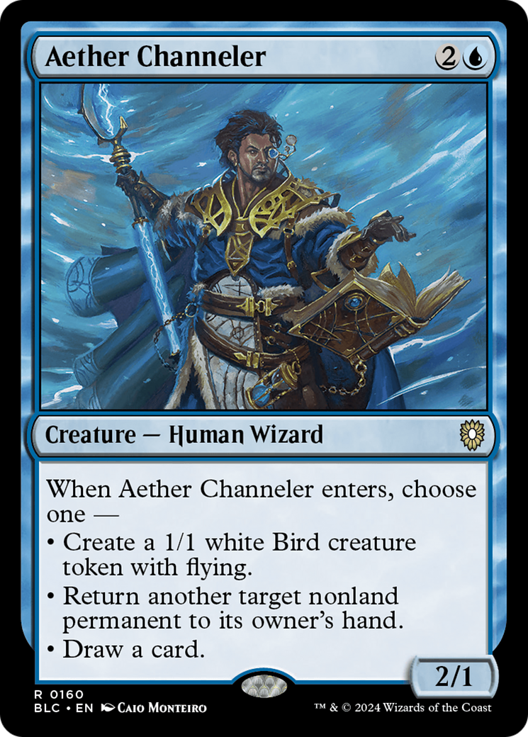 Aether Channeler (BLC-160) [Bloomburrow Commander] MTG Single Wizards of the Coast