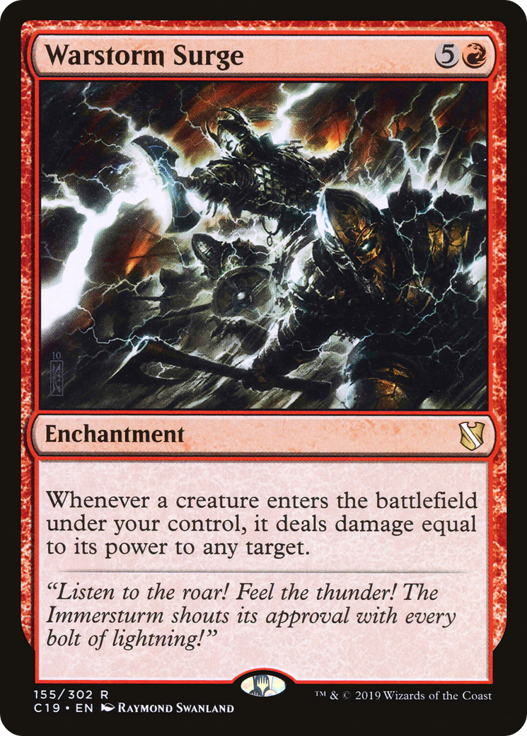 Warstorm Surge [Commander 2019] MTG Single Magic: The Gathering