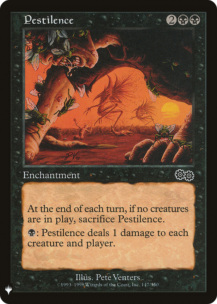 Pestilence (LIST-USG-147) [Mystery Booster] The List MTG Single Wizards of the Coast
