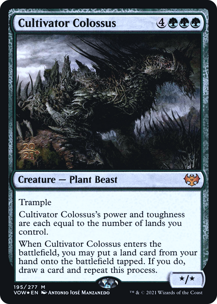 Cultivator Colossus (PRE-195) [Innistrad: Crimson Vow Promos] Foil MTG Single Wizards of the Coast