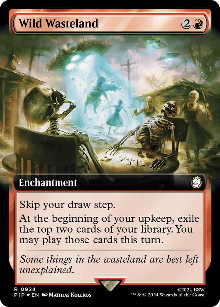 Wild Wasteland (Surge Foil) (PIP-924) [Fallout] (Extended Art) Foil MTG Single Wizards of the Coast