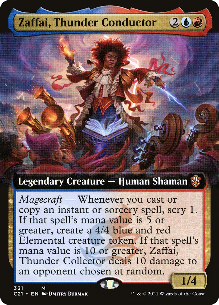 Zaffai, Thunder Conductor (C21-331) [Commander 2021] (Extended Art) MTG Single Wizards of the Coast