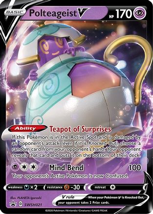 Polteageist V - SWSH021 (SWSH021/307) Holofoil [Promos: SWSH Promo Cards] Pokemon Single Pokémon